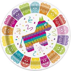 UNIQUE - 8 kartonnen Mexicaanse fiesta borden - Decoratie > Borden